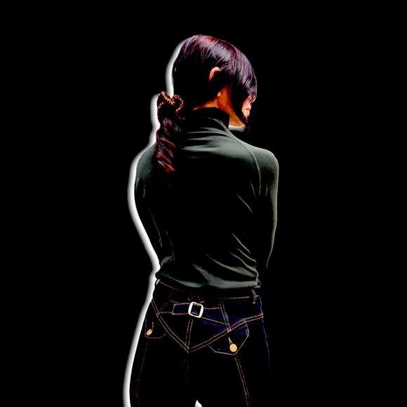 Vintage Judi Rosin Y2K Ultra Rare GBU Mega Bell Bottom Iconic Elephant Jeans - Picture 8 of 11